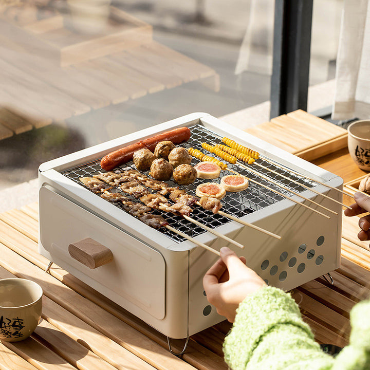 Square Barbecue Charcoal Grill