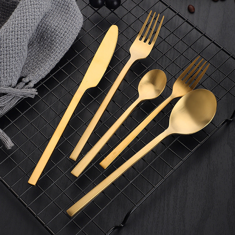 Matte Cutlery Thickened Cutlery Set