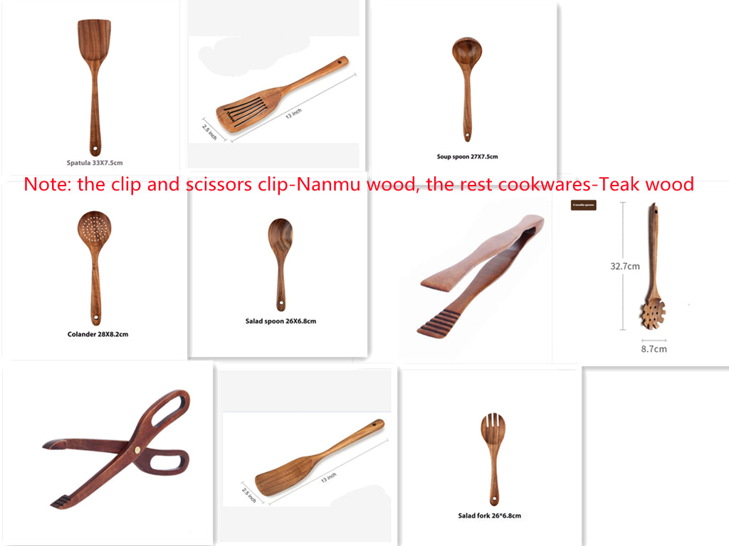 Teak Wood Cooking Utensils