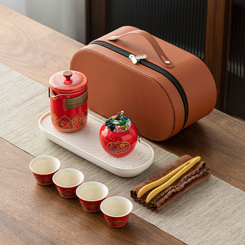 Ceramic Tea Set Gift Boxed - Four Items
