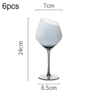 Wine Glass Oblique Mouth
