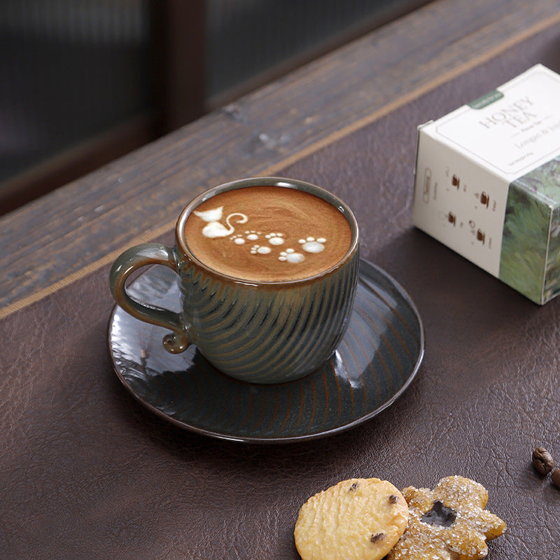Artisan Coffee Cups & Saucers