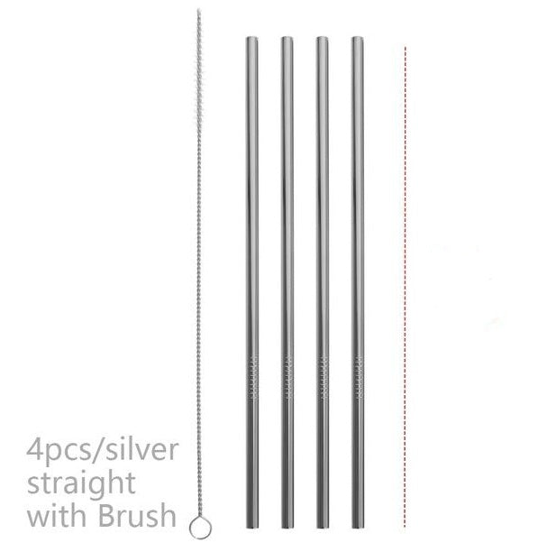 Stainless Steel Straws Multiple Color Option