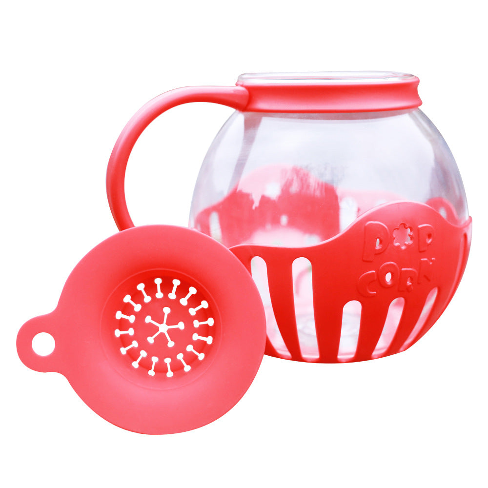 Microwave Oven High Boron Glass Popcorn Popper