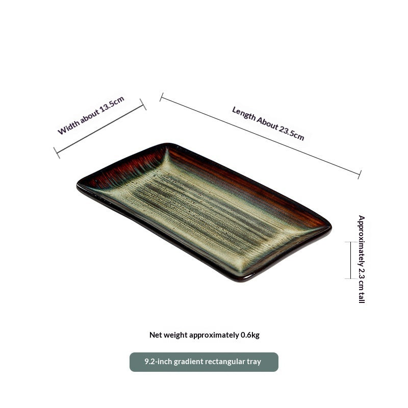 Asian Inspired Ceramic Serving Trays Various Options