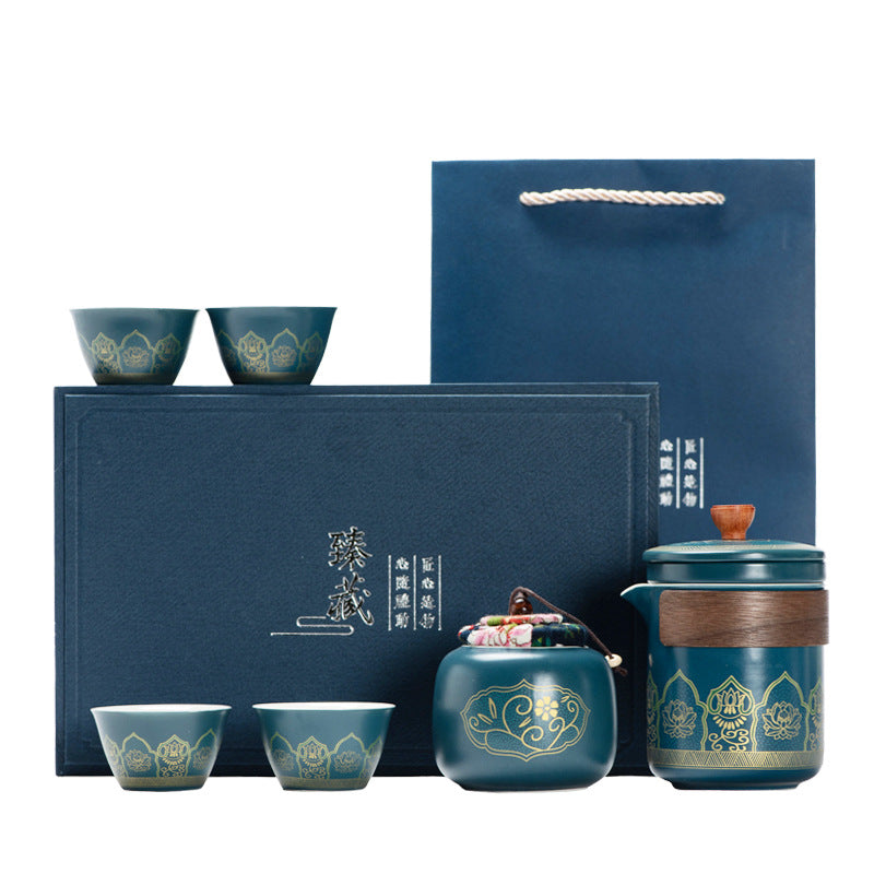 Ceramic Tea Set Gift Boxed - Four Items