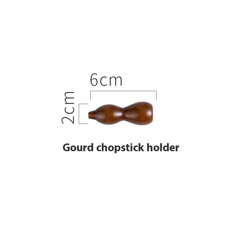 Japanese Style Wooden Chopsticks & Spoon Rest Holder