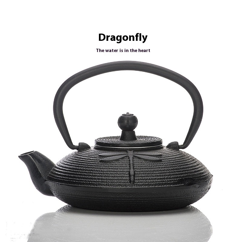 Handmade Cast Iron Dragonfly Tea Kettle