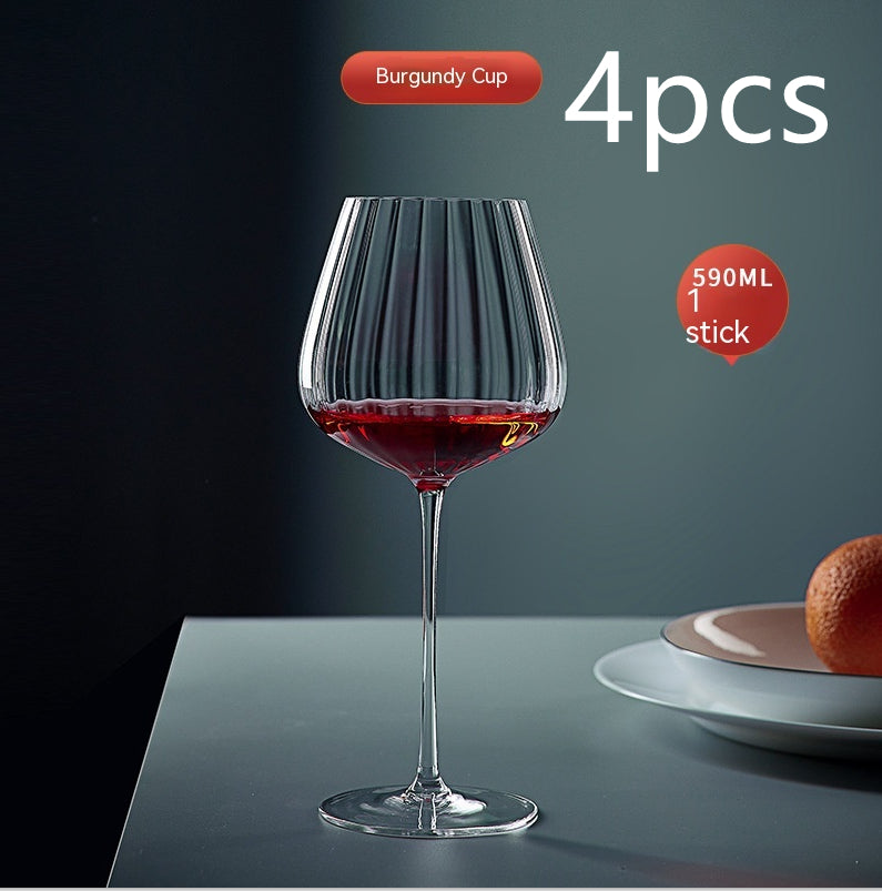 Rainbow Burgundy Crystal Red Wine Glass