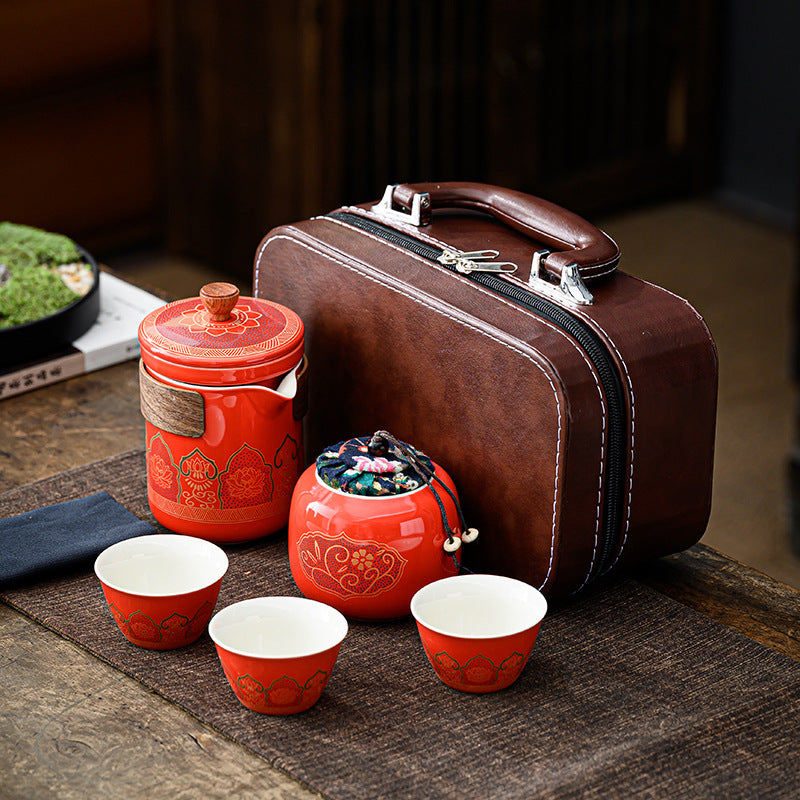 Ceramic Tea Set Gift Boxed - Four Items