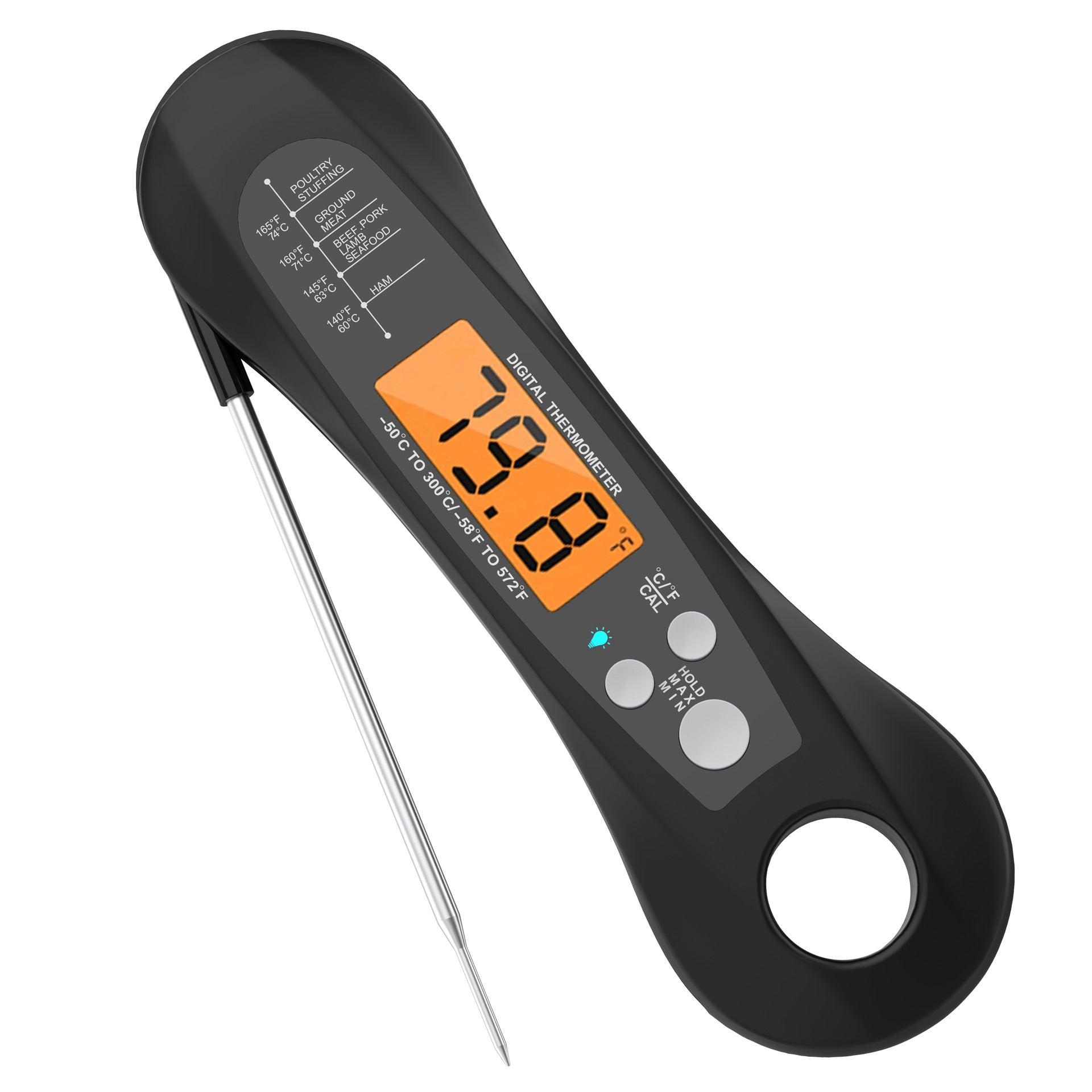 Foldable Waterproof Electronic Oven Thermometer