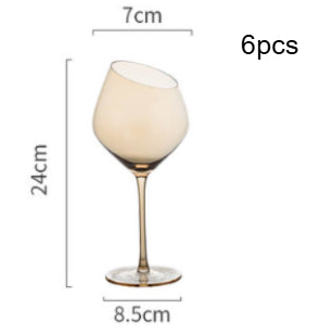 Wine Glass Oblique Mouth