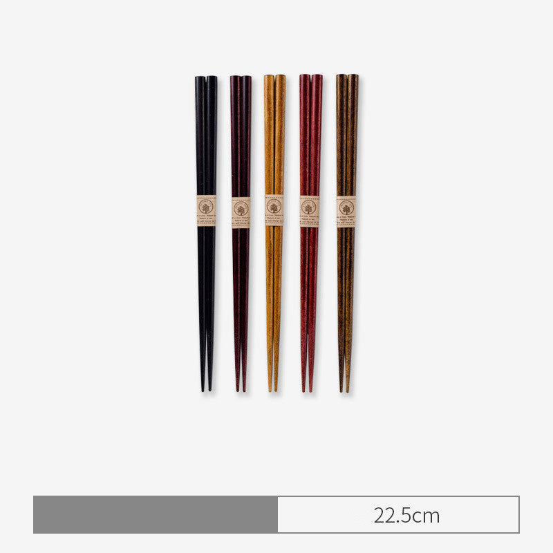 Solid Wood Chopsticks Five Pair Set