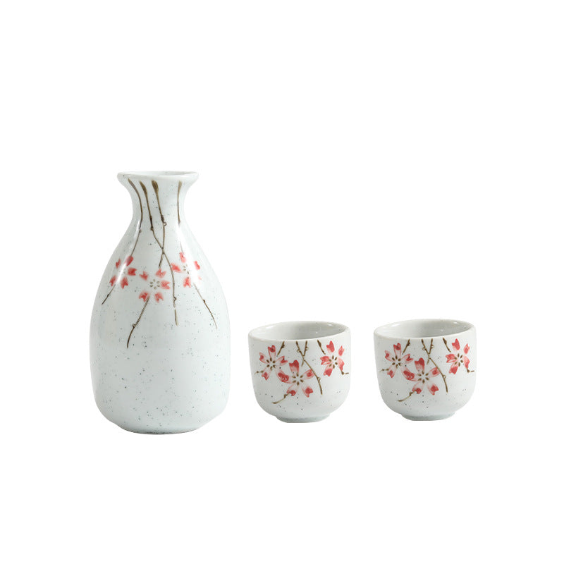 Japanese Decorative Print Ceramic Sake Set