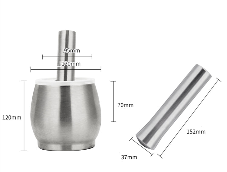 304 Stainless Mortar & Pestle