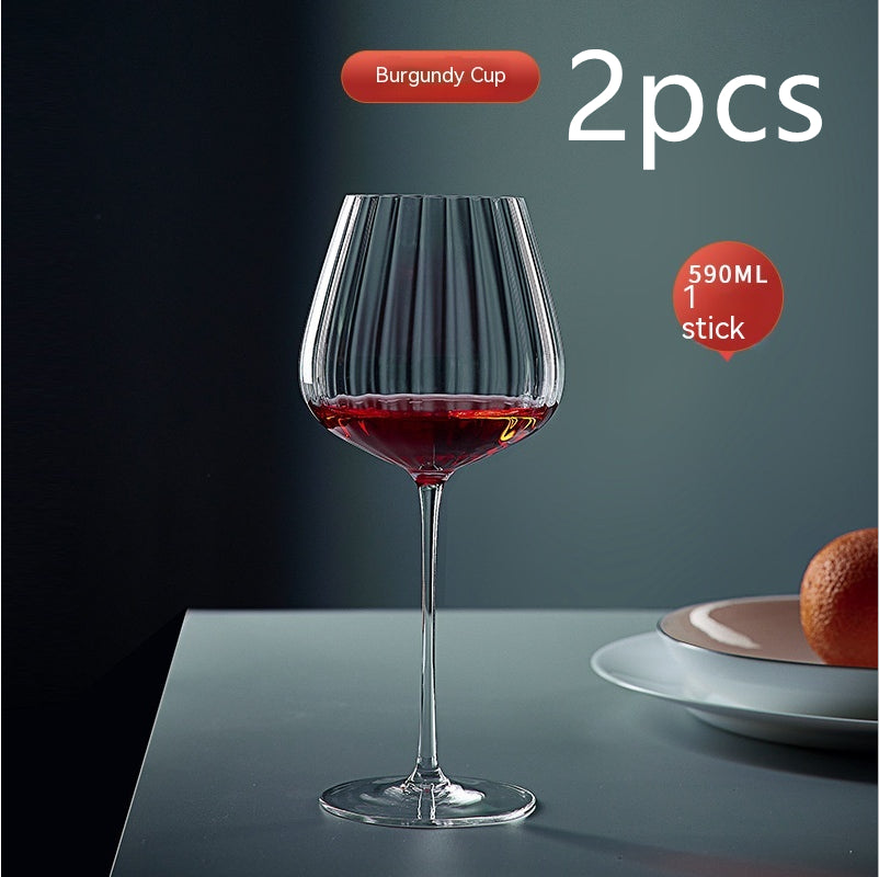 Rainbow Burgundy Crystal Red Wine Glass