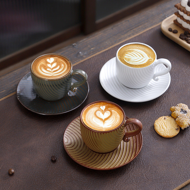 Artisan Coffee Cups & Saucers