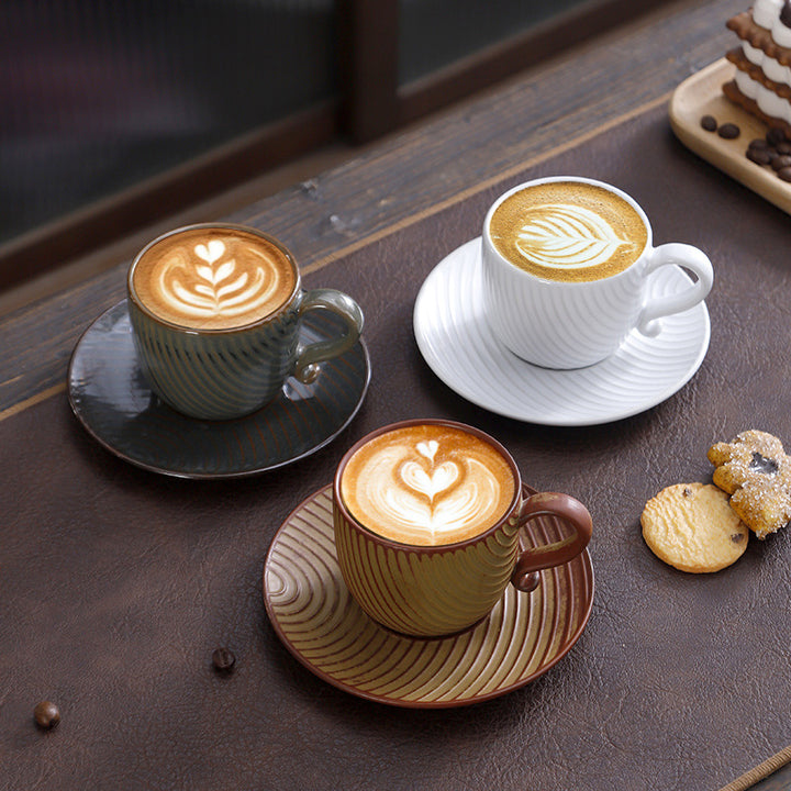 Artisan Coffee Cups & Saucers