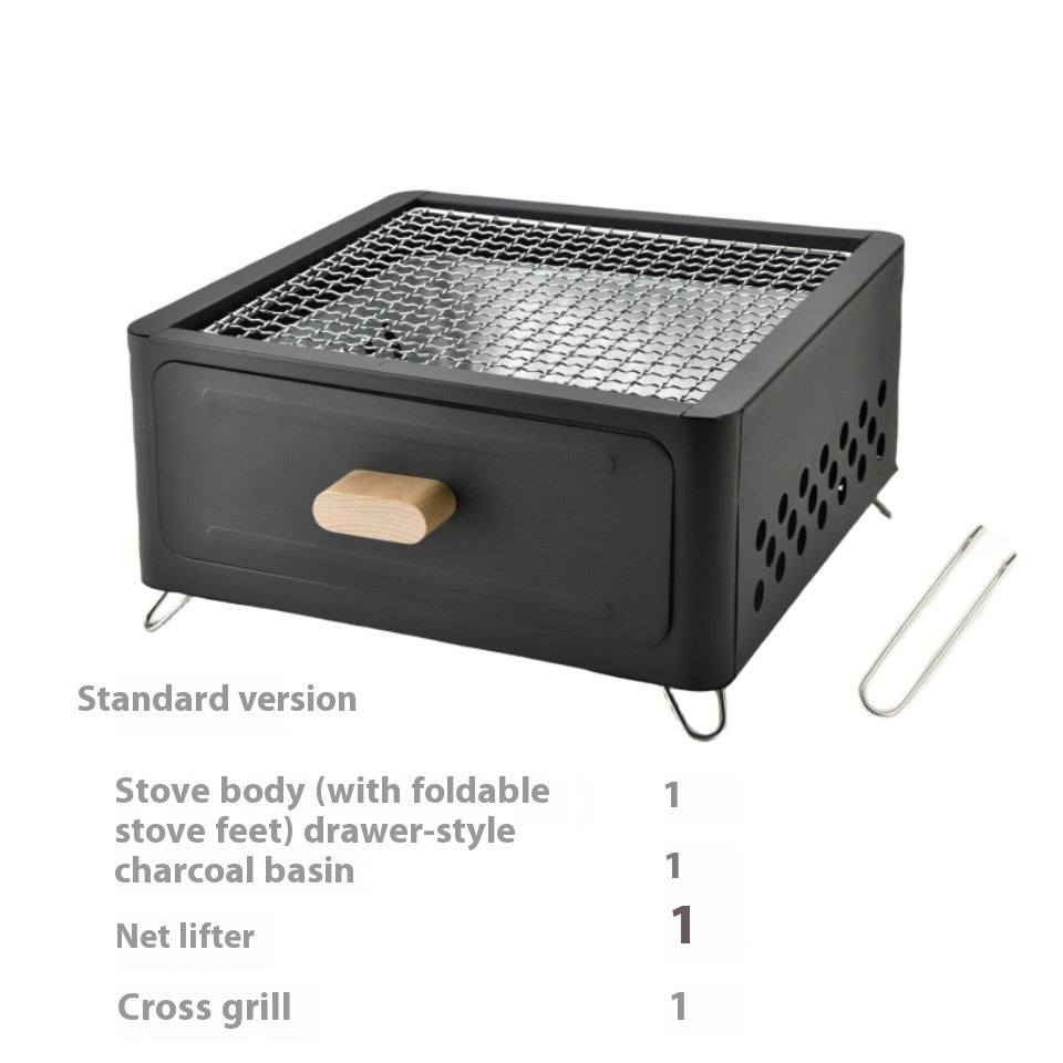 Square Barbecue Charcoal Grill