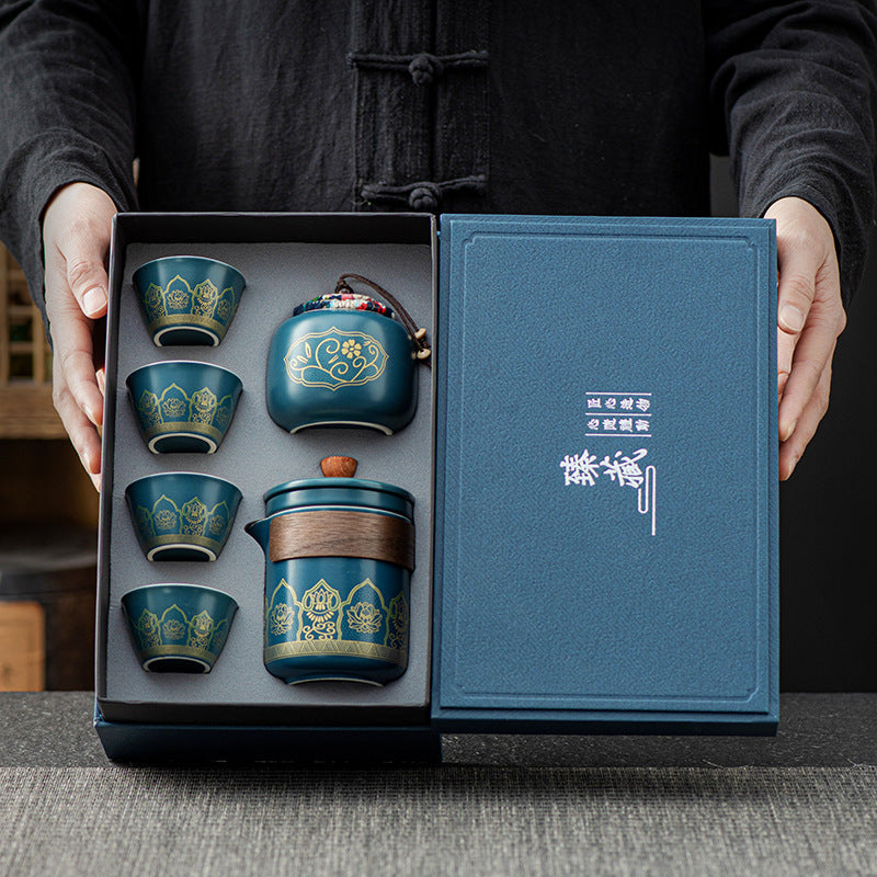 Ceramic Tea Set Gift Boxed - Four Items