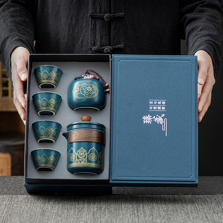 Ceramic Tea Set Gift Boxed - Four Items