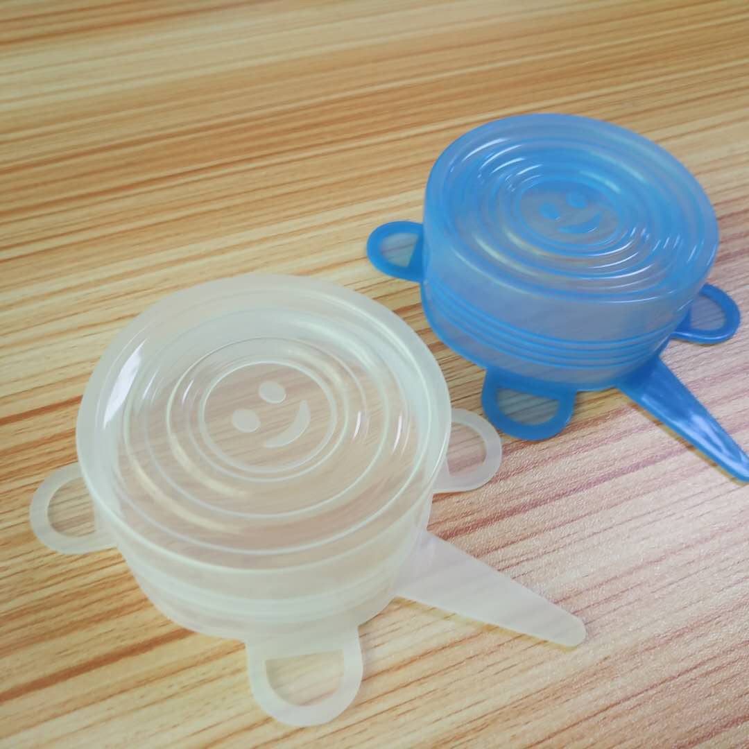 Six-Piece Stretch Silicone Lids for Food Storage
