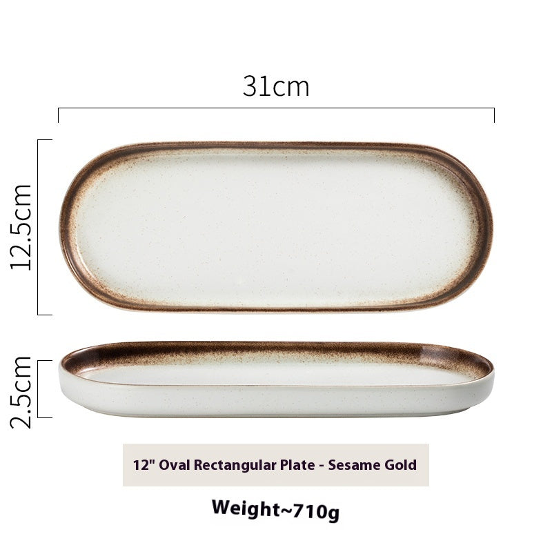 Ceramic Plate Dessert Snack Dish
