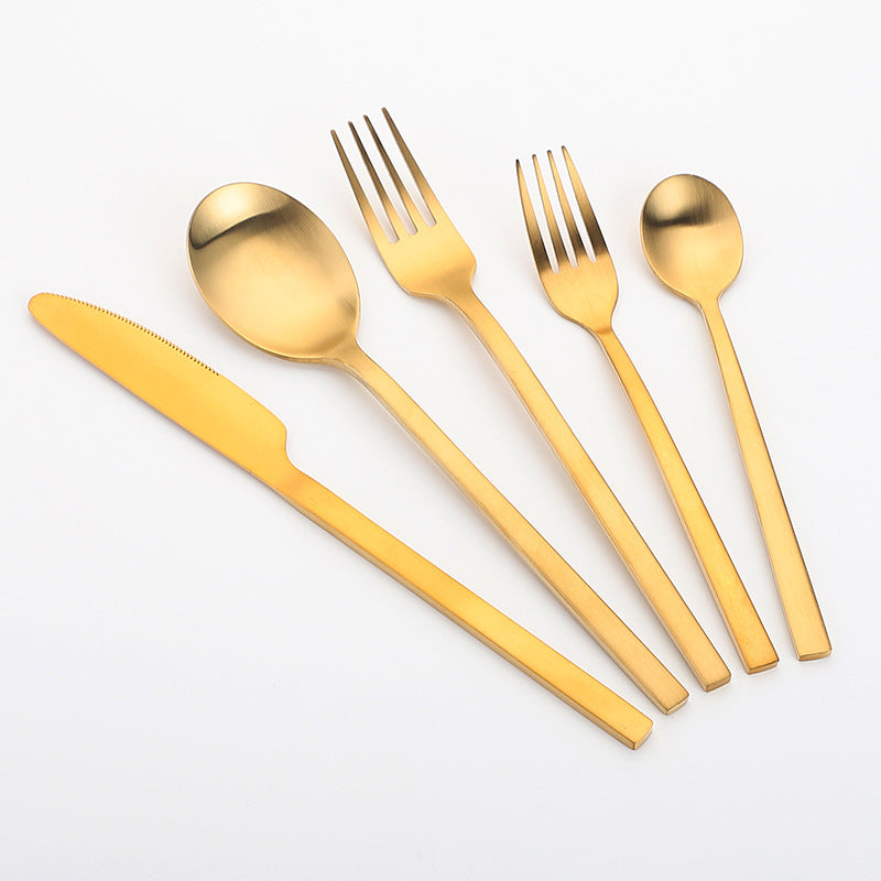 Matte Cutlery Thickened Cutlery Set