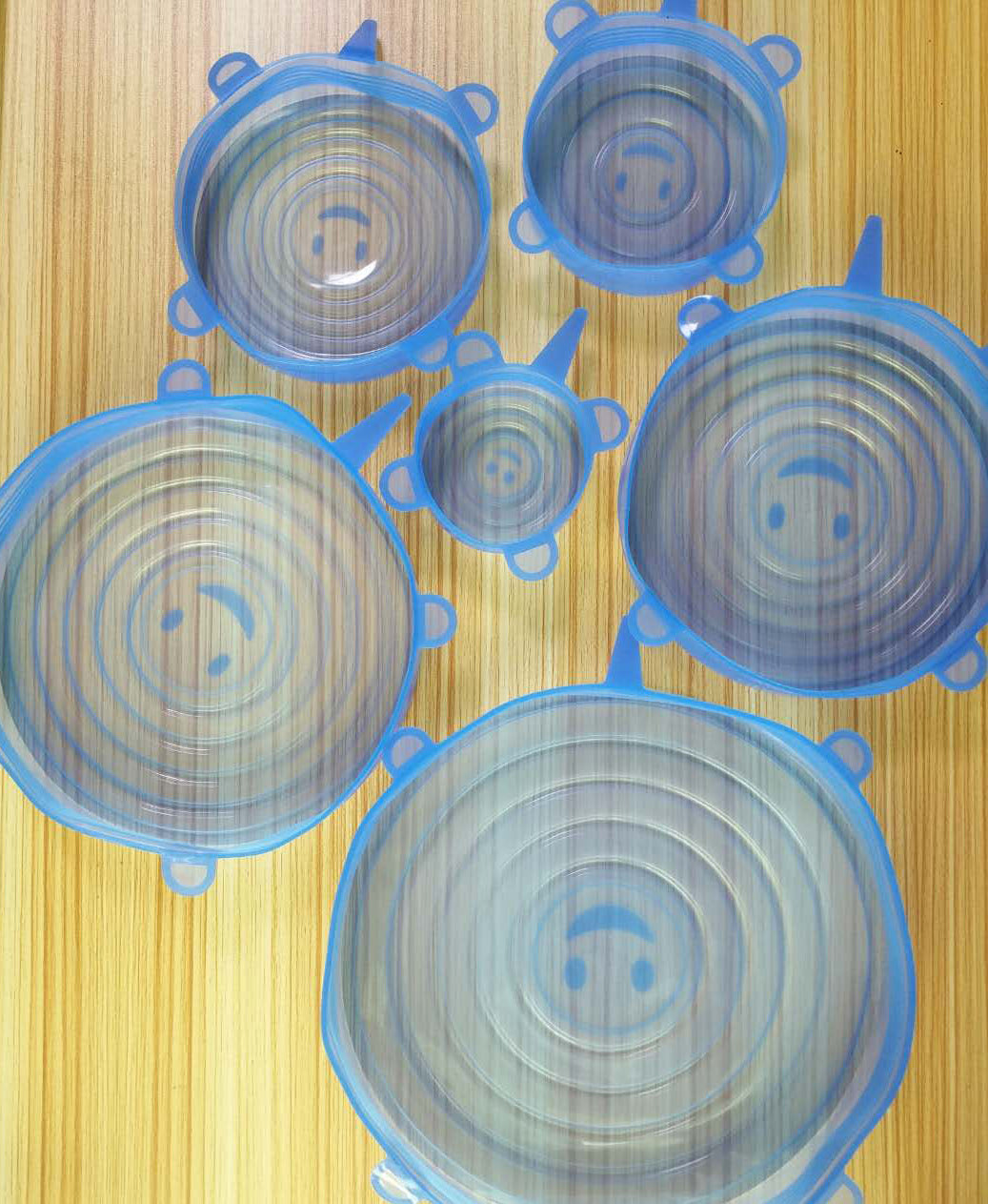 Six-Piece Stretch Silicone Lids for Food Storage