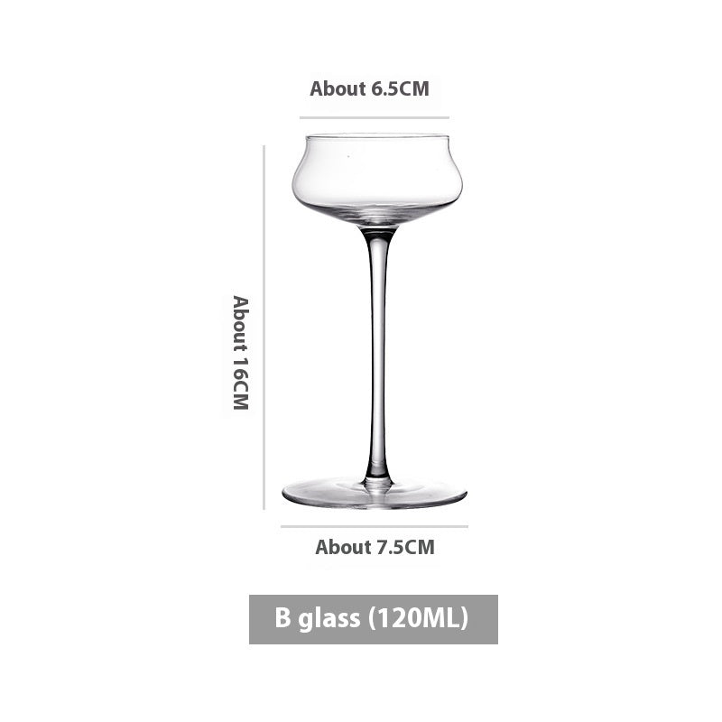 Handmade Crystal Stem Cocktail Glass Tasting Cup