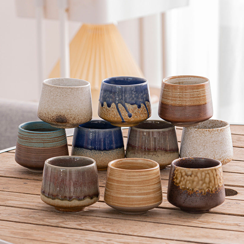 Japanese Style Artisan Pottery Tea Cup