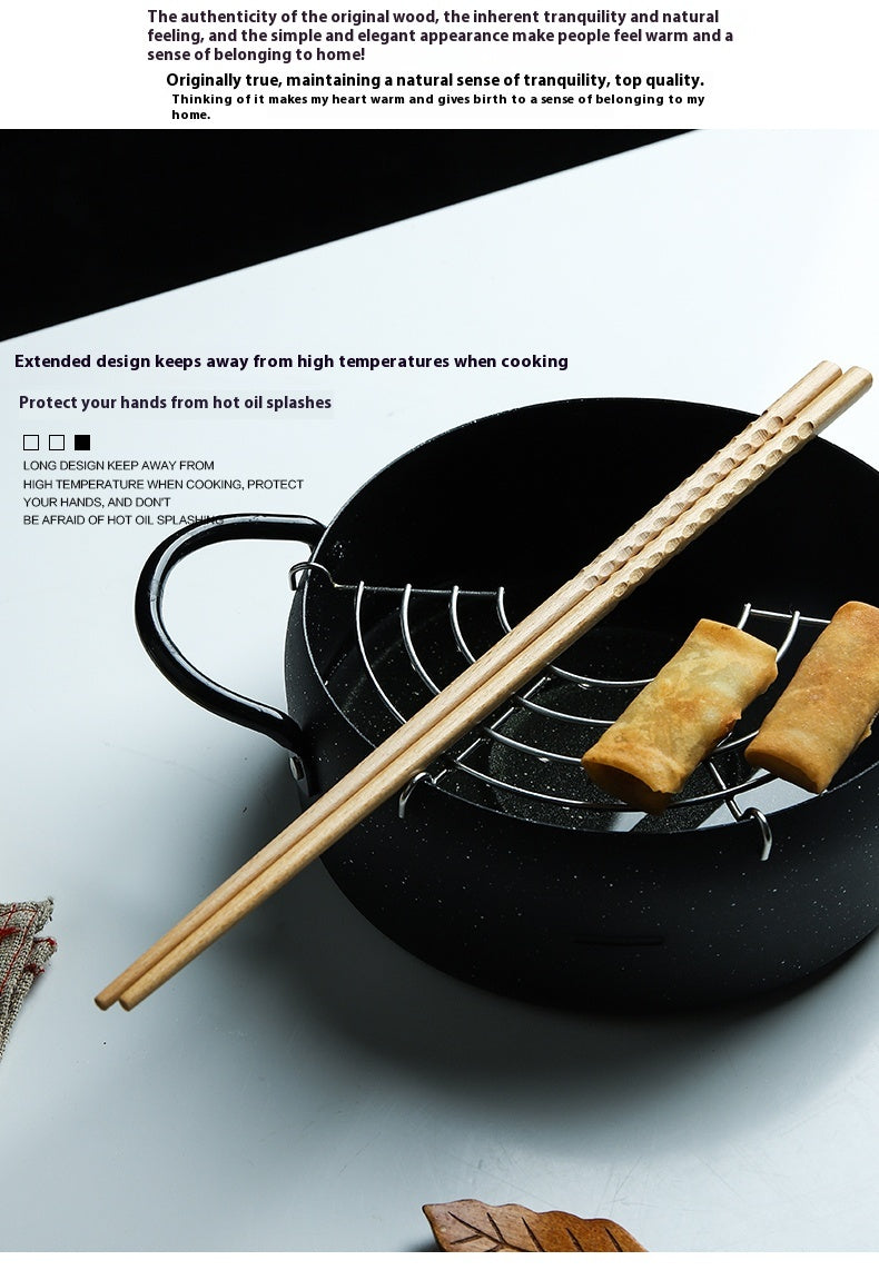Extra-Long Beechwood Chopsticks for Cooking