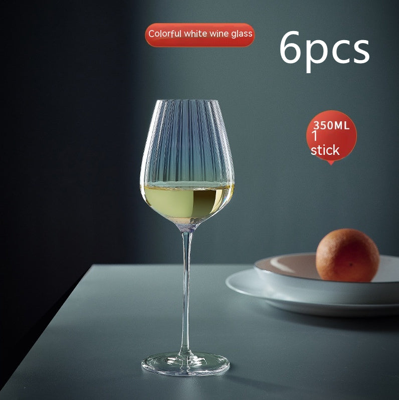 Rainbow Burgundy Crystal Red Wine Glass