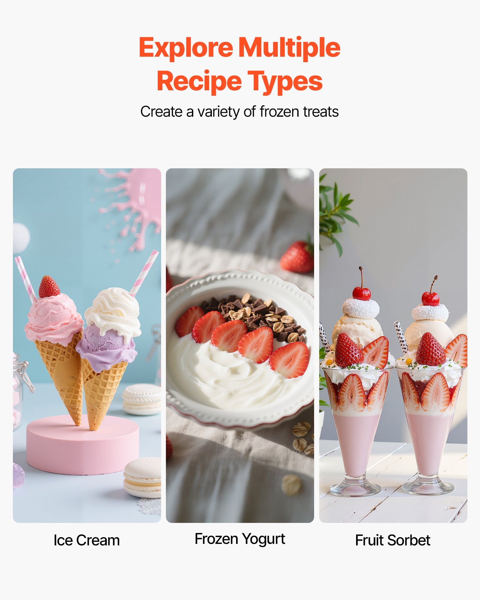 2.11 Qt Stainless Steel Electric Ice Cream Maker