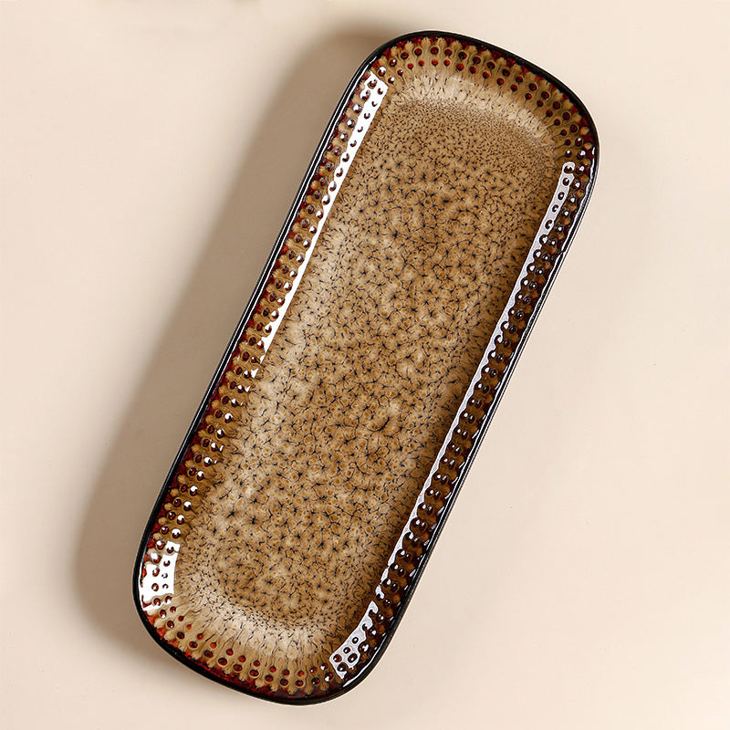 Asian Inspired Ceramic Serving Trays Various Options