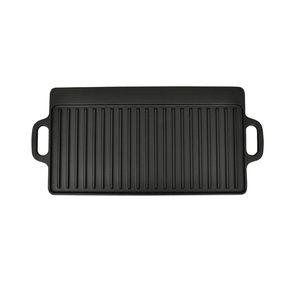 Reversible Cast Iron Grill Plate 50x23 Cm