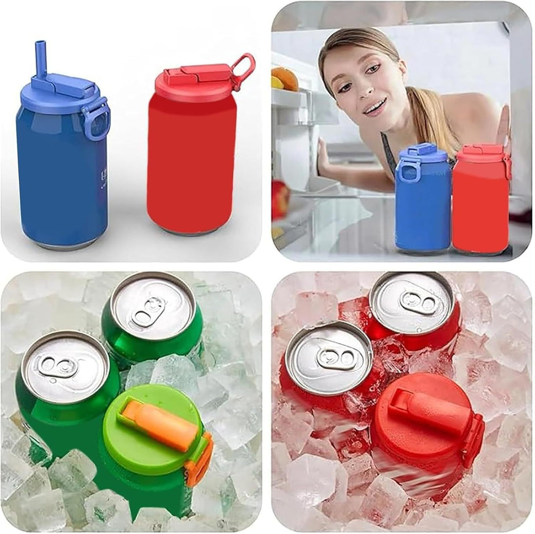 Soda Can Lid with Straw - Standard Size