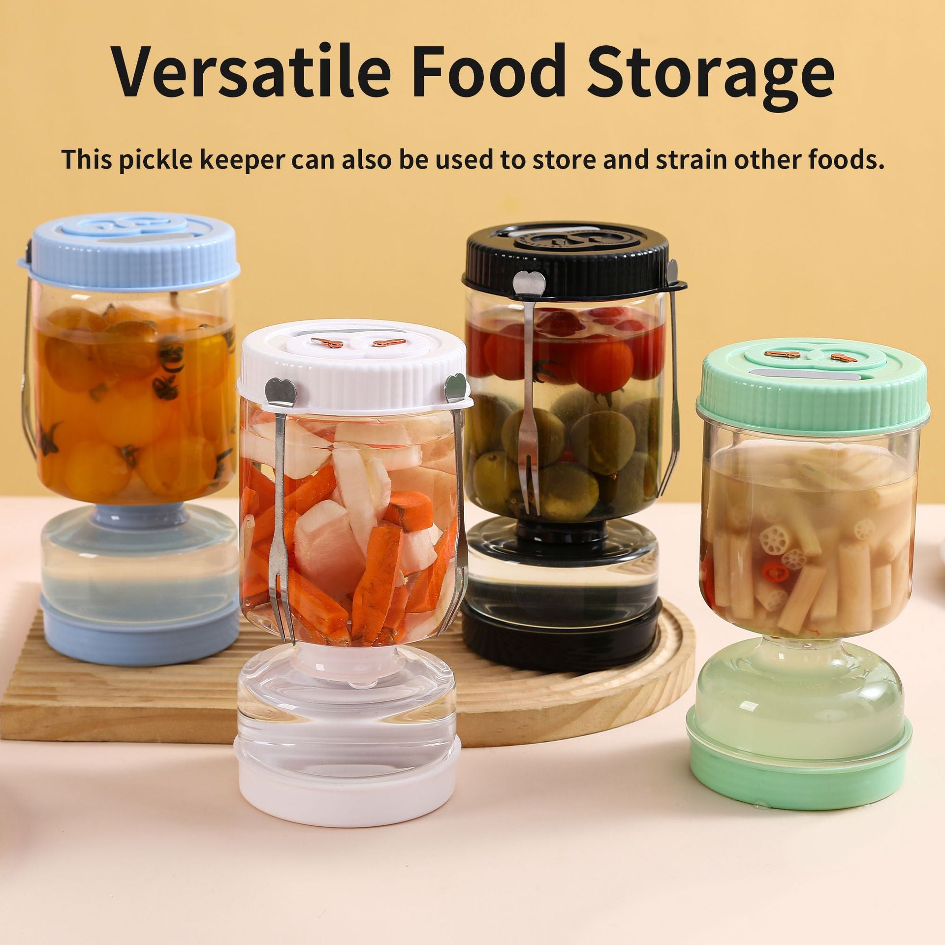 Glass Kimchi Jar Container