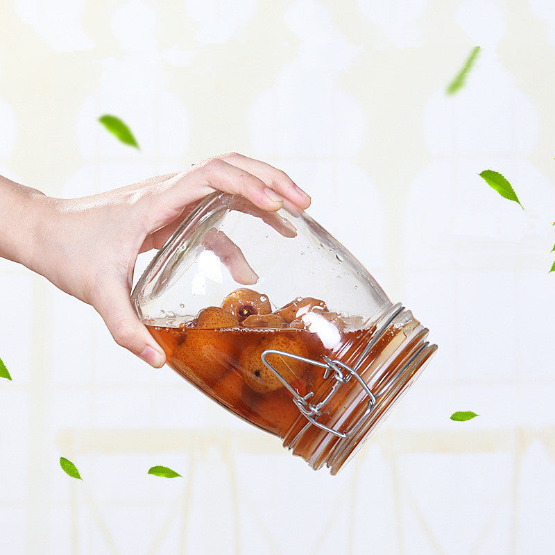 Snap Glass Sealed Storage Jar