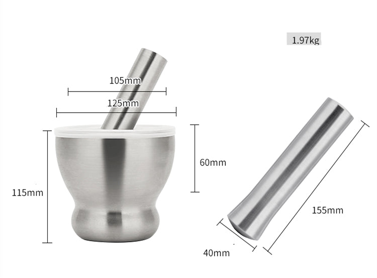 304 Stainless Mortar & Pestle