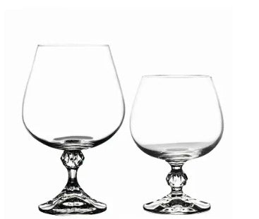 Elegant Red Wine Crystal Brandy Whiskey Glass