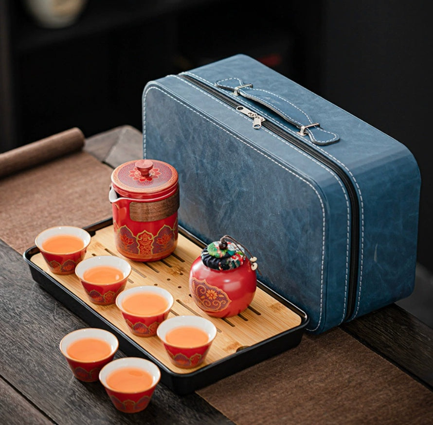 Ceramic Tea Set Gift Boxed - Four Items