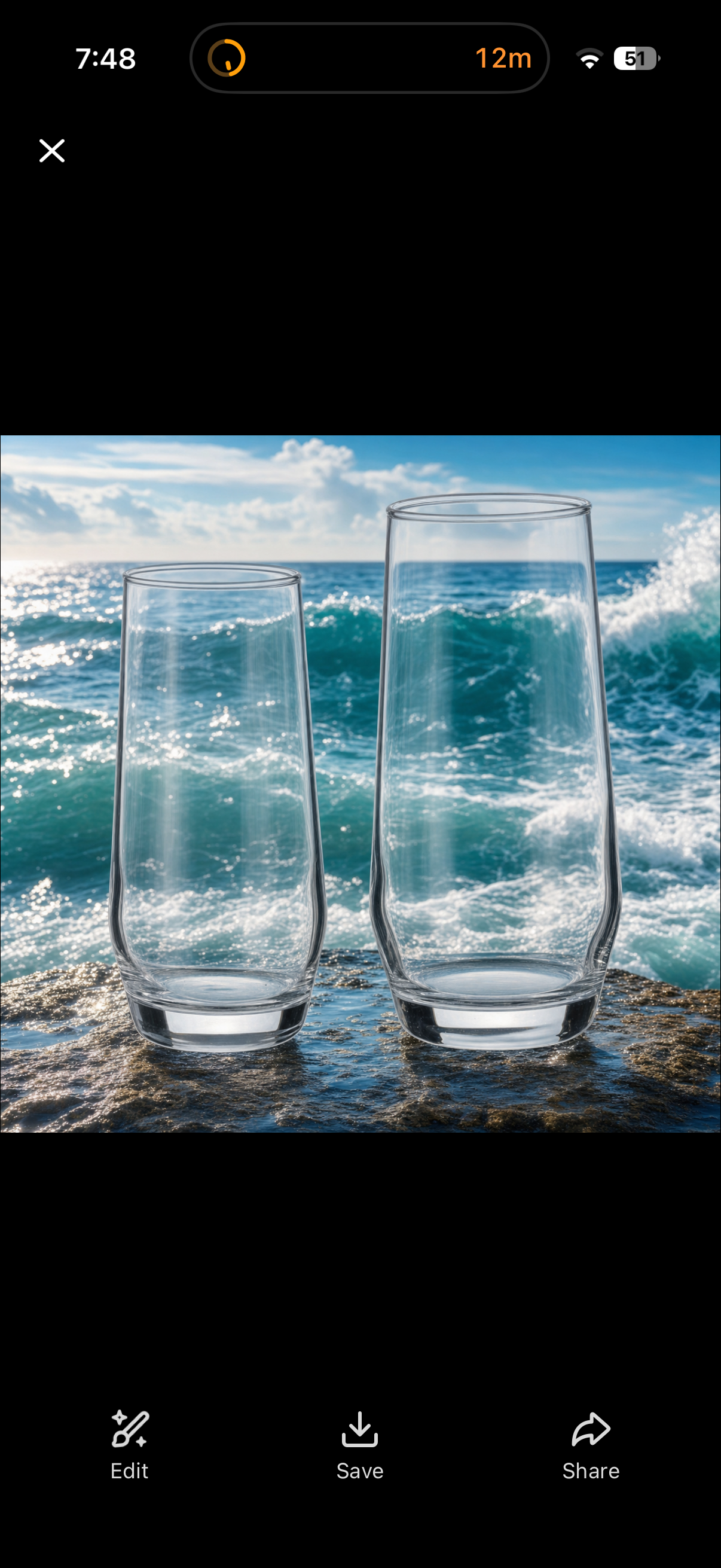 Sixteen-Piece Crystal Glassware Set