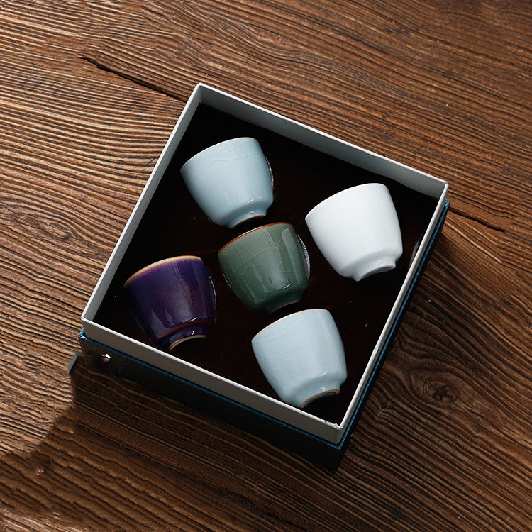 Asian Tea Cups-Set of Five  (Several Style Options)
