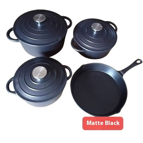 Cast Iron Enameled Cookware Set