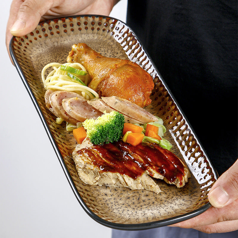 Asian Inspired Ceramic Serving Trays Various Options