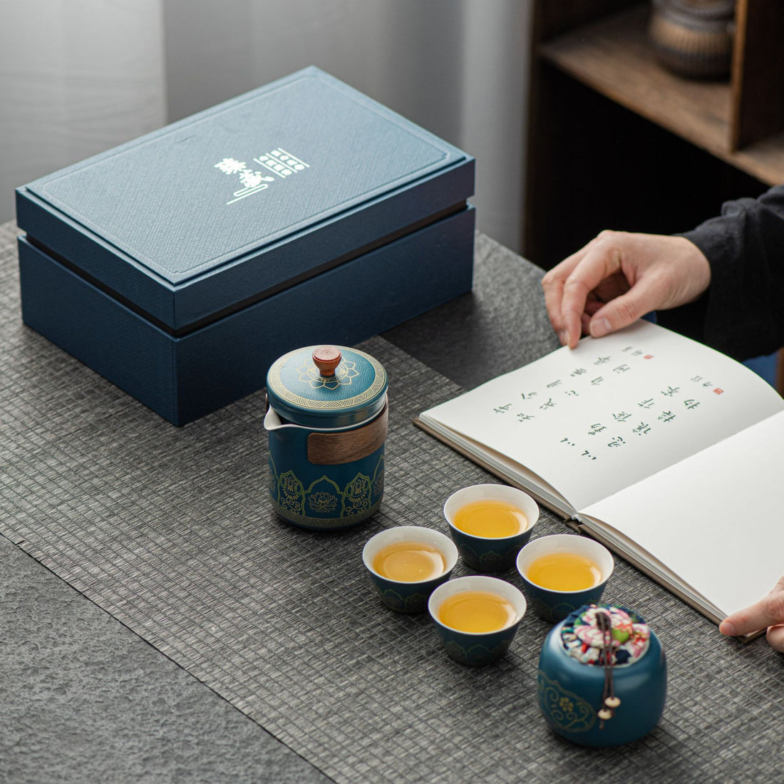 Ceramic Tea Set Gift Boxed - Four Items