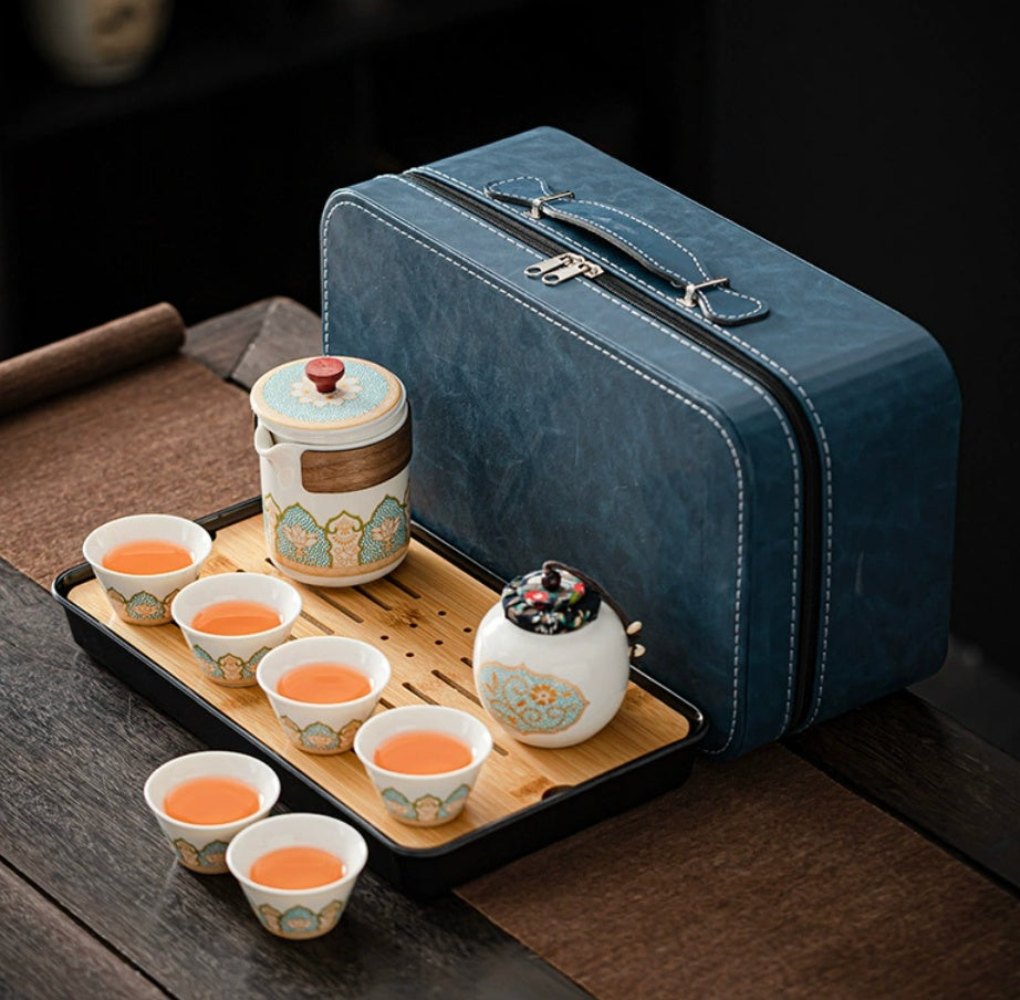 Ceramic Tea Set Gift Boxed - Four Items