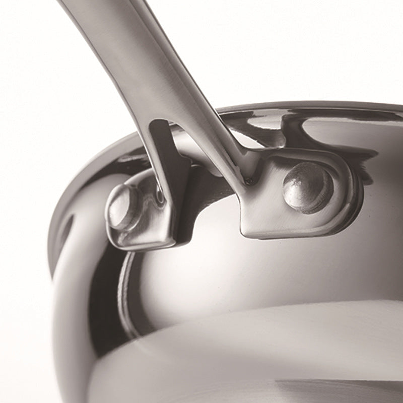 Thick Stainless Steel Non-coated Frying Pan