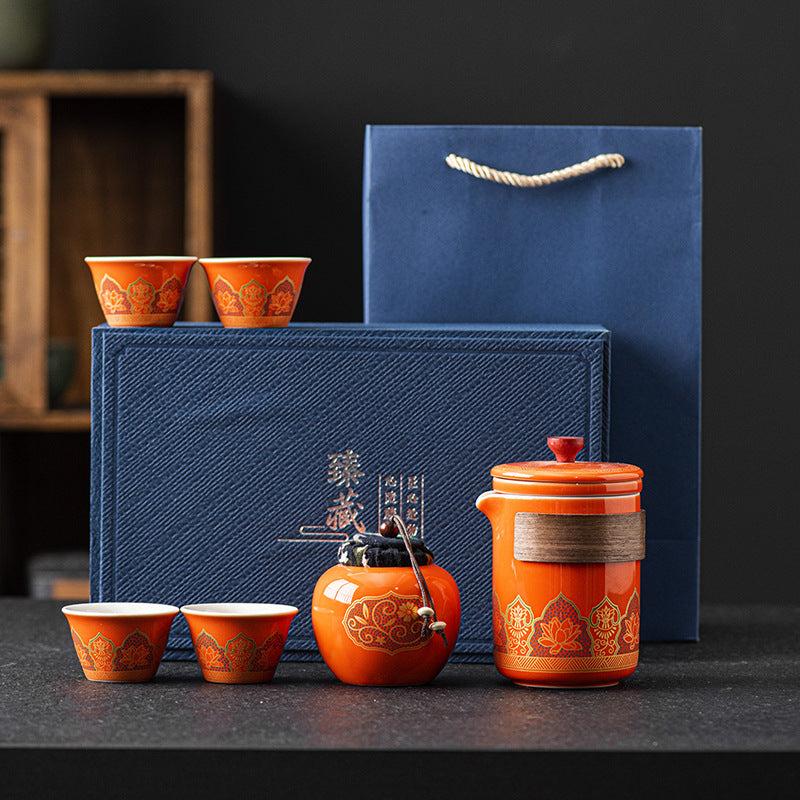 Ceramic Tea Set Gift Boxed - Four Items